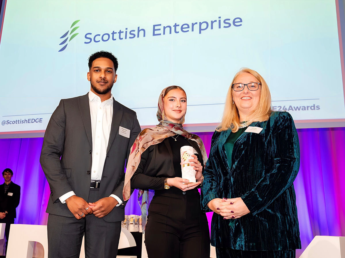 MedAscend team receiving the top award at Scottish Young EDGE